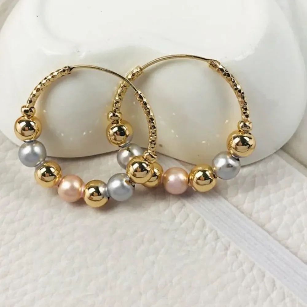 Bohemian hoop earrings A1193